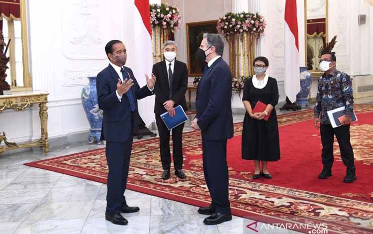 Presiden Jokowi Sampaikan Agenda Prioritas G20 ke Menlu AS