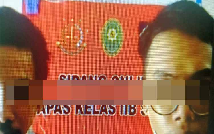 Risandi Fitra Syabara alias Osa dan Rahmad Faujiannur alias Amat terdakwa kasus sabu