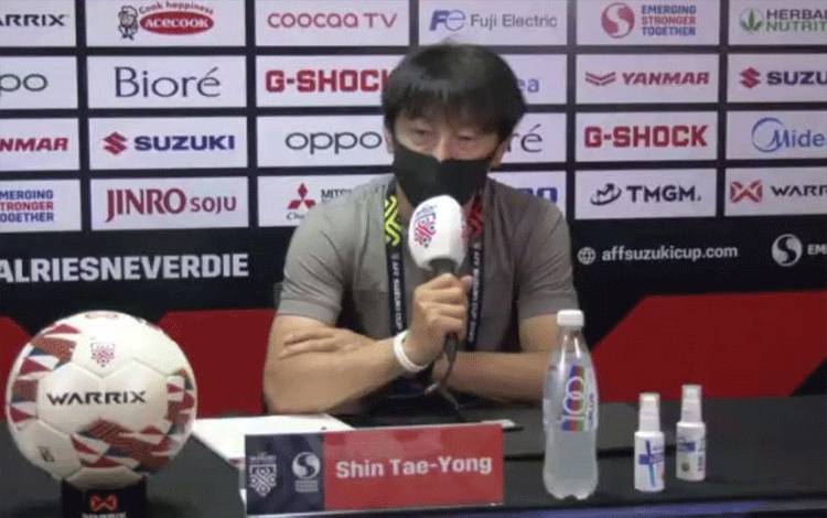 Pelatih Timnas Indonesia Shin Tae-yong (ANTARA/Zuhdiar Laeis)