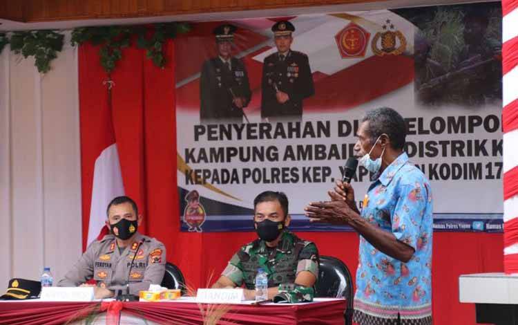 Kelompok Bersenjata Kampung Ambaidiru di Papua Serahkan Diri