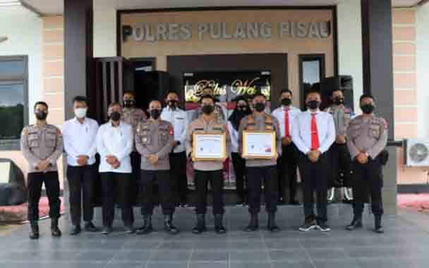 Polres Pulang Pisau Terima Penghargaan Zona Integritas Wilayah Bebas Korupsi