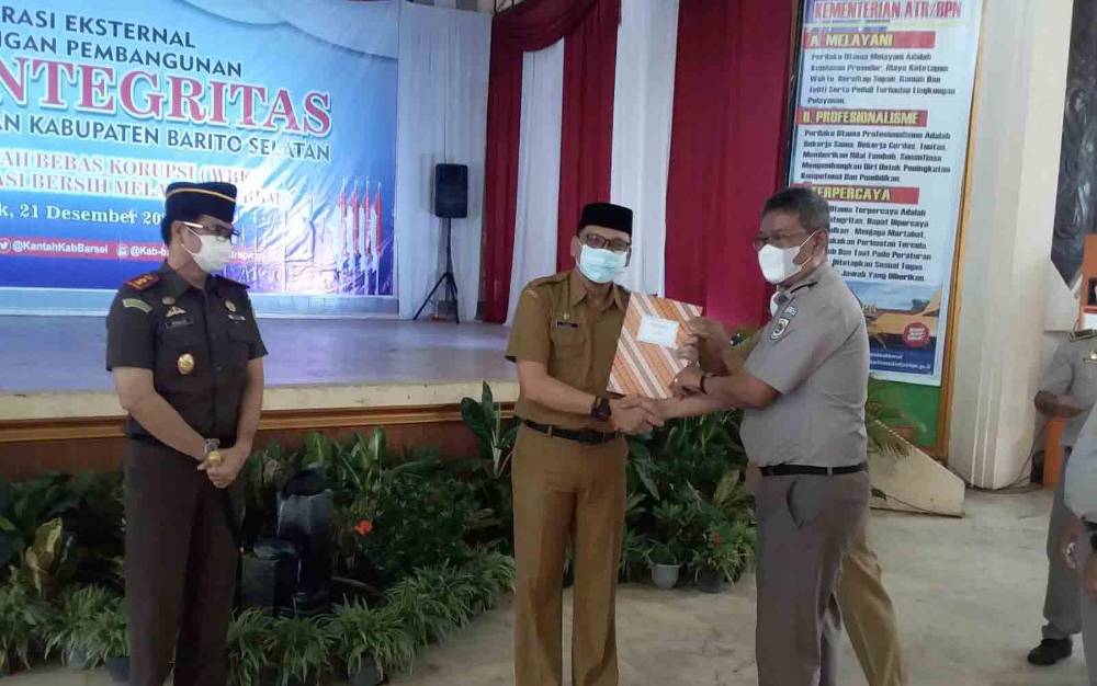 Pemkab Barito Selatan Dukung Pencanangan WBK dan WBBM Kantor Pertanahan