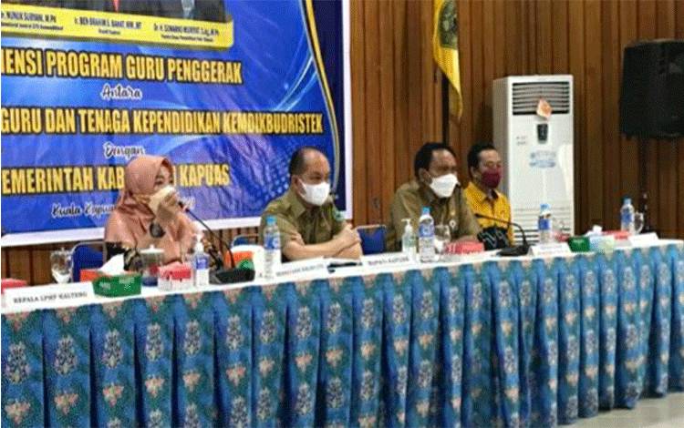 Sekretaris Ditjen Guru dan Tenaga Kependidikan Audiensi Program Guru Penggerak di Kapuas