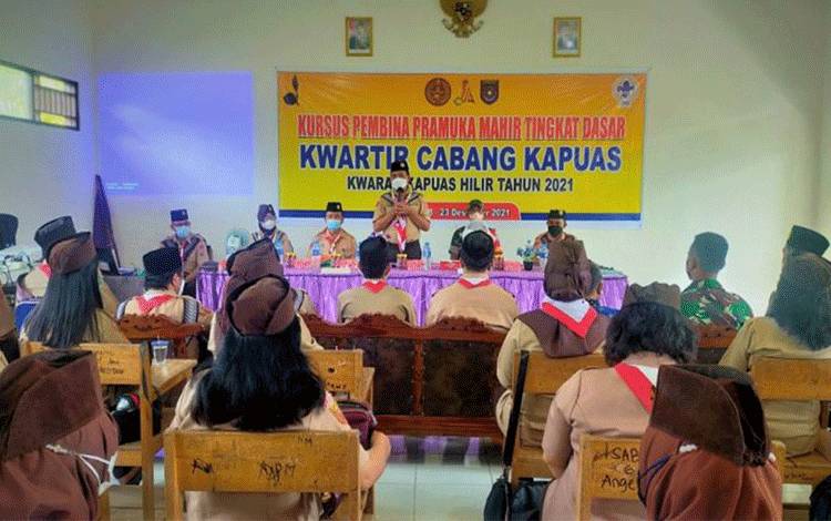 Kwarcab Gerakan Pramuka Gelar KMD di Kecamatan Kapuas Hilir