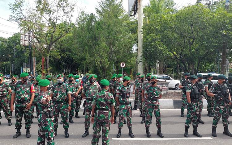 Kodim Palangka Raya Ikuti Apel Gabungan Pengamanan Nataru
