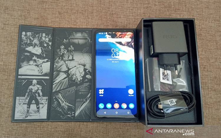 Tampilan Asus ROG Phone 5 (ANTARA/Fathur Rochman)