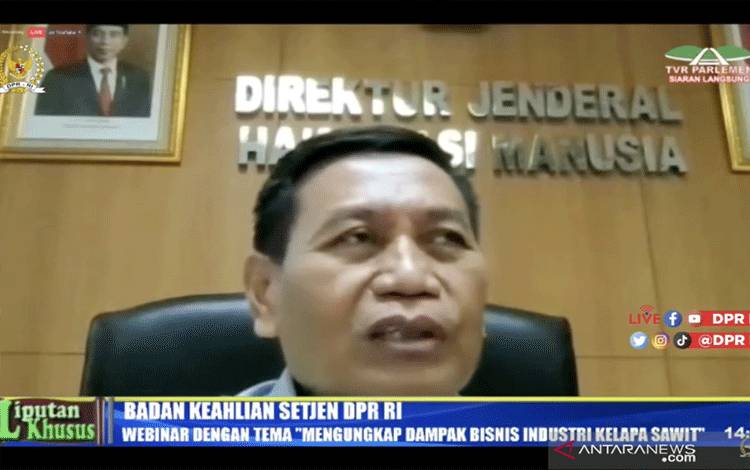 Dirjen HAM: UU Ciptaker Penting untuk Tangani Masalah Kelapa Sawit