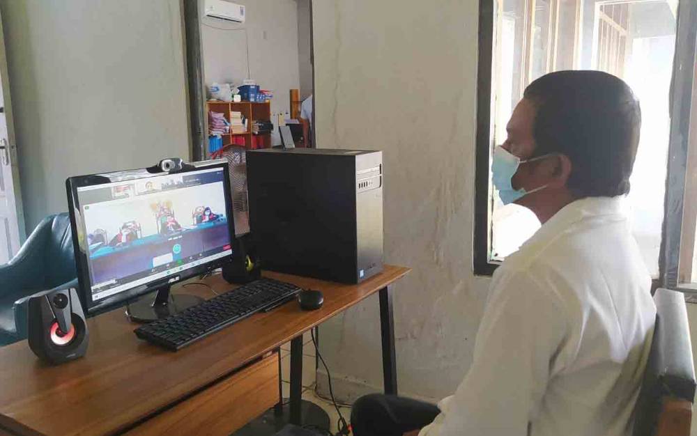 Rutan Buntok Fasilitasi Persidangan Secara Online