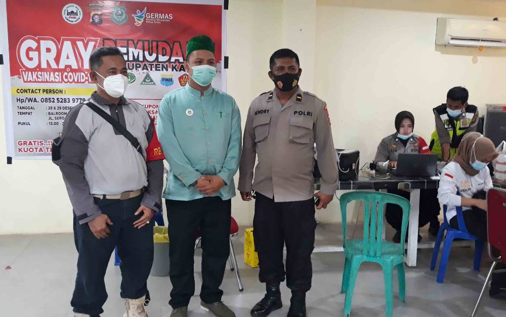 Di Sela Gebyar Gema Sholawat Digelar PHBI Kapuas Juga Dilakukan Vaksinasi Covid-19