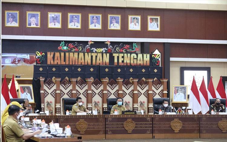 Gubernur Kalteng Pimpin Rakor Terbatas Tangani Covid-19