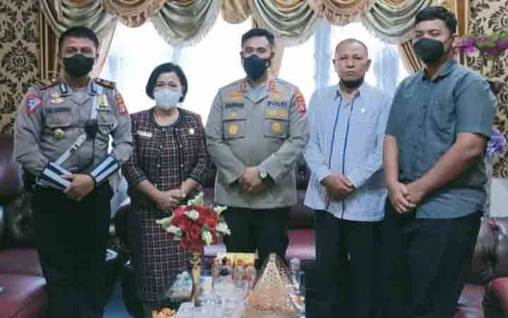 Hari Pertama Bertugas, Kapolres Kotim Temui Pimpinan DPRD