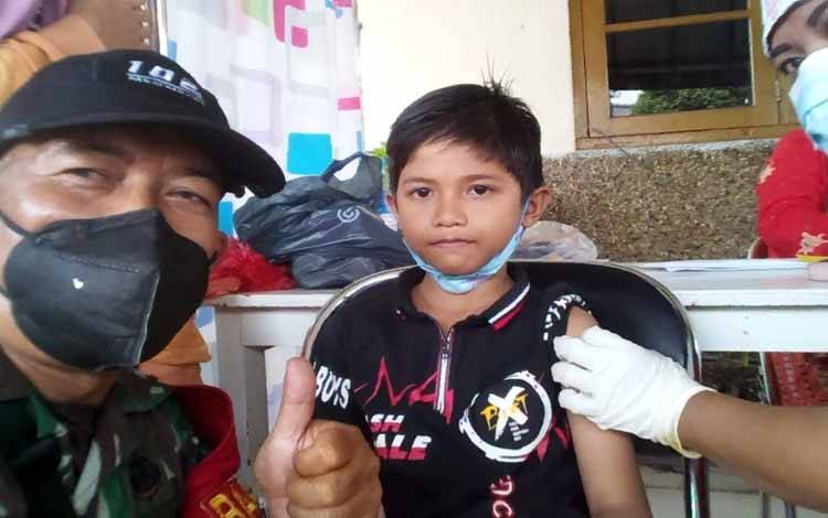 Dandim Dukung Program Vaksinasi Anak di Wilayah Teritorial Kodim 1016 Palangka Raya