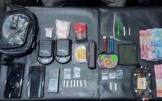 Ini Barang Bukti Diamankan Polisi Saat Penggerebekan Warga Pesta Sabu di Samba Bakumpai Katingan