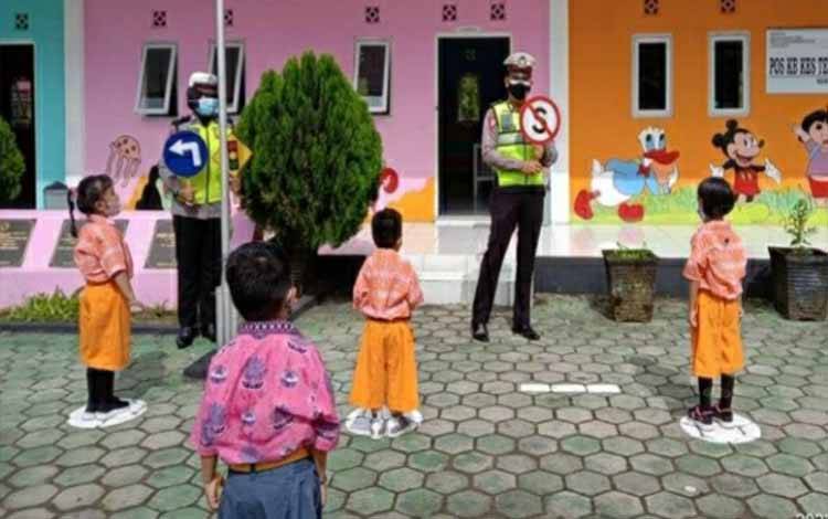 Satlantas Polres Kapuas Terus Beri Edukasi Tertib Lalu Lintas Sejak Dini