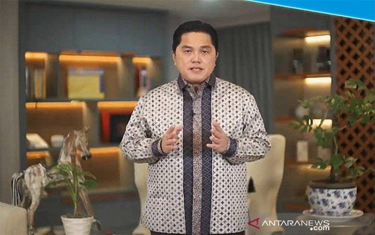 Menteri Badan Usaha Milik Negara (BUMN) Erick Thohir. ANTARA/Indriani/am.