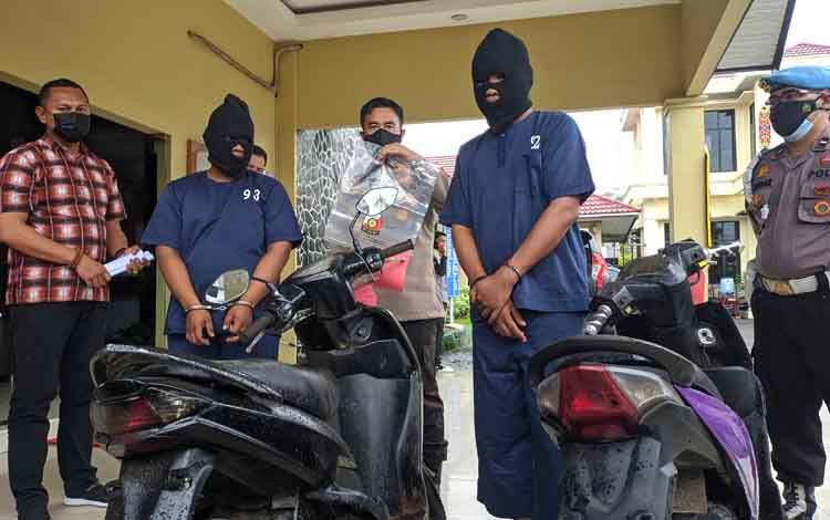 Dua Terduga Pencuri Motor Diringkus Jajaran Satreskrim Polres Kotim