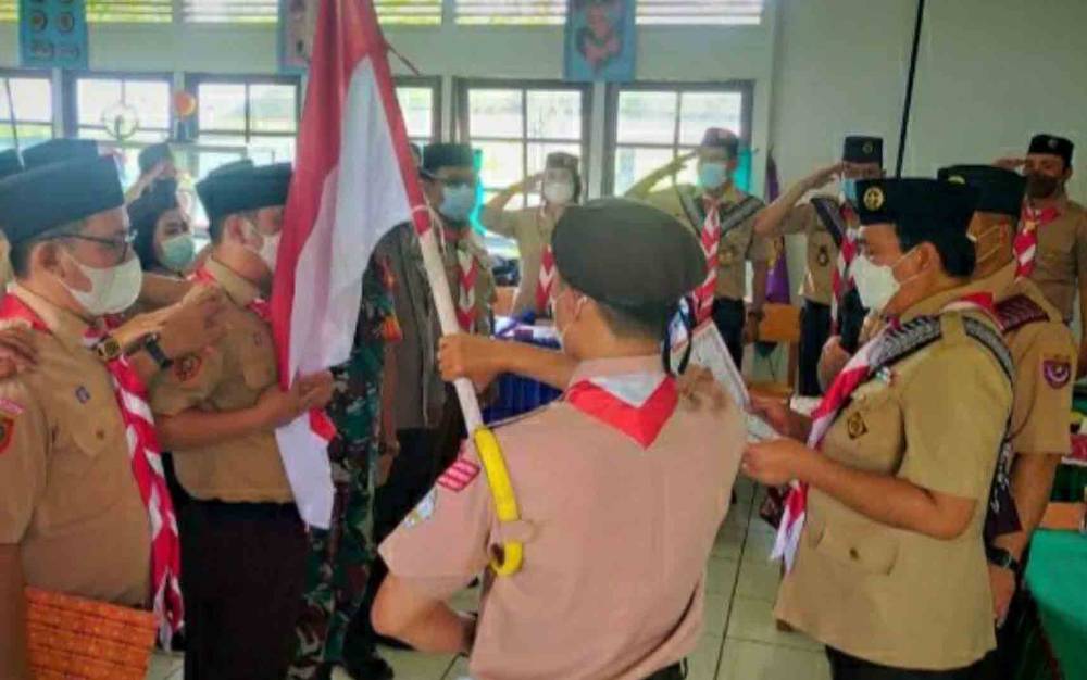 Mabiran Pramuka Kecamatan Kapuas Tengah Dikukuhkan, Ini Pesan Ketua Kwarcab