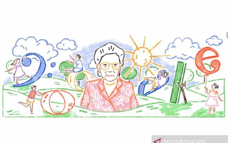 Sandiah "Ibu Kasur" Jadi Wajah di Google Doodle Hari Ini