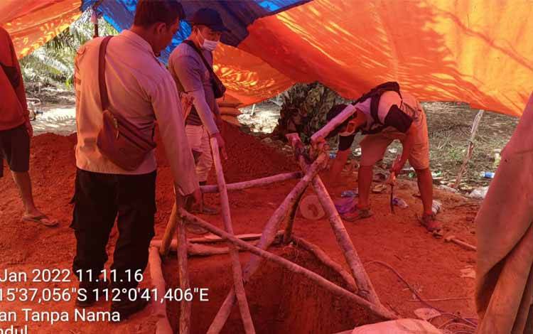 Polsek Aruta Bekuk Pelaku Tambang Emas Illegal