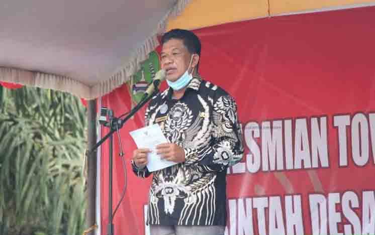 Dibangunnya Tower Telkomsel di Desa Pangkalan Muntai Diharapkan Memperlancar Telekomunikasi