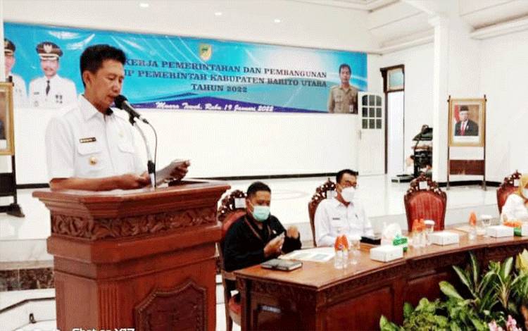 Bupati Barito Utara Minta Kepala Perangkat Daerah Segera Selesaikan Laporan Keuangan