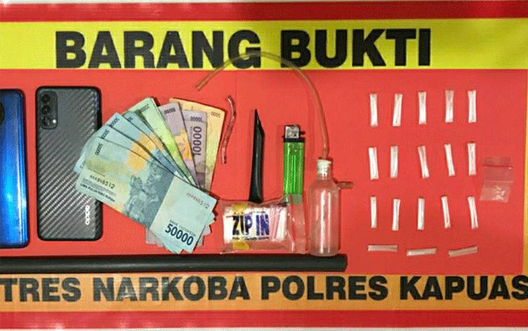 Satresnarkoba Polres Kapuas Tangkap Dua Pemuda Ini karena Sabu