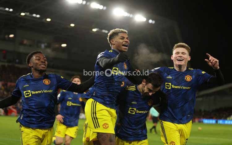 Man United Petik Kemenangan Penting 3-1 atas Brentford
