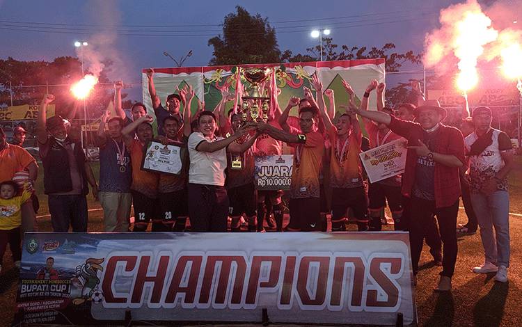 RSUD dr Murjani Sampit Juara Turnamen Mini Soccer Bupati Cup I?