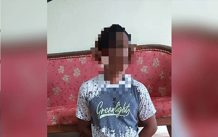 Terduga pelaku pemerkosaan diamankan polisi.