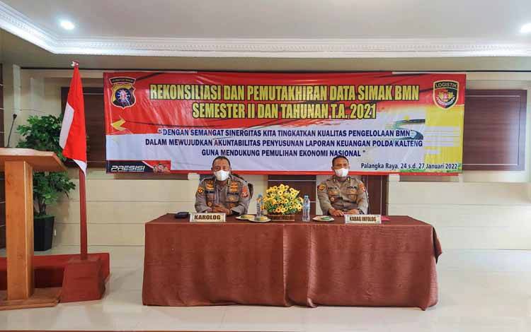 Polda Kalteng Gelar Rekonsiliasi dan Pemuktahiran Data SIMAK-BMN