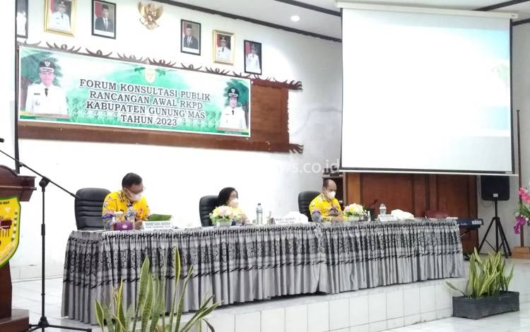 Bupati Gunung Mas Ungkap Tujuan Dibuatnya Rancangan Awal RKPD 2023