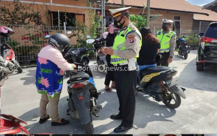 Satlantas Polres Pulang Pisau Gelar Tertib Berkendara