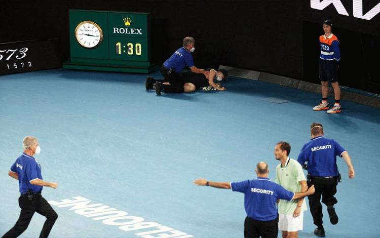 Penyusup Ganggu Pertandingan Final Tunggal Putra Australian Open