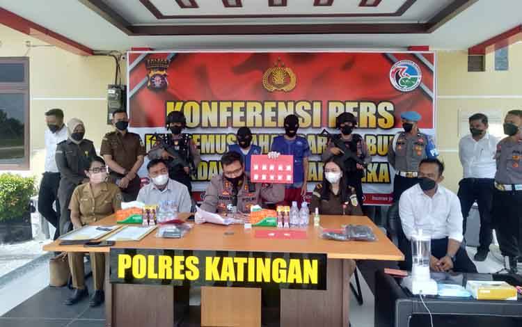 Polres Katingan Ungkap Peredaran Narkoba, Segini Barang Buktinya