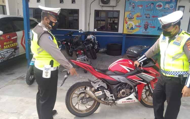 Satlantas Polres Seruyan Kembali Tilang Kendaraan Knalpot Brong