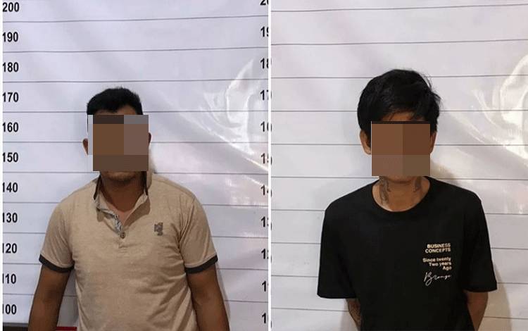 Dua terduga pelaku pencurian di toko ponsel diamankan Polres Kobar.