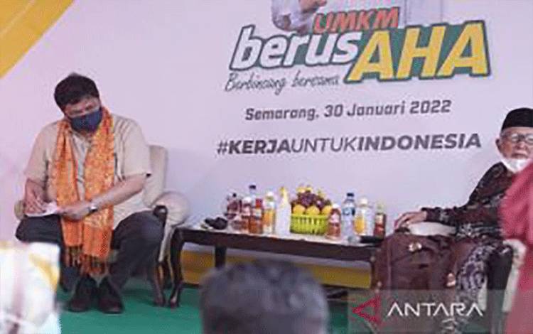 Airlangga: UMKM Jadi Penyangga Ekonomi Harus Didukung Agar Bangkit
