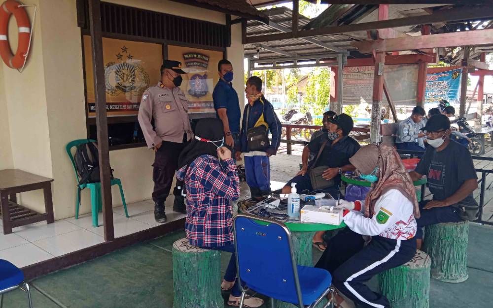 Warga Merespon Baik Adanya Vaksinasi di Penyeberangan Feri Mintin