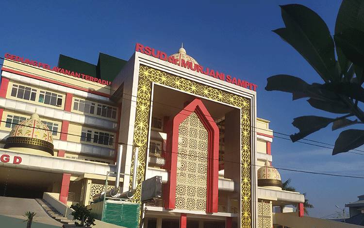 Rumah Sakit Umum Daerah dr Murjani Sampit, tampak dari depan.