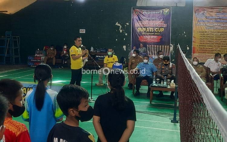 Ratusan Peserta Siap Berlaga di Turnamen Bulu Tangkis Bupati Cup 2022 Kobar