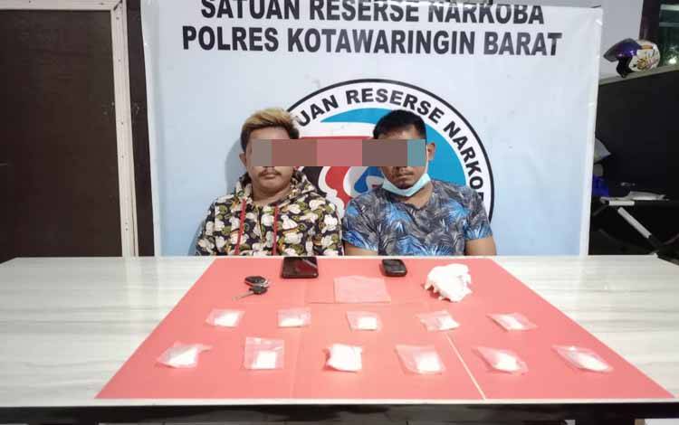 2 Pria Diamankan Satresnarkoba Polres Kobar karena Simpan 11 Paket Sabu