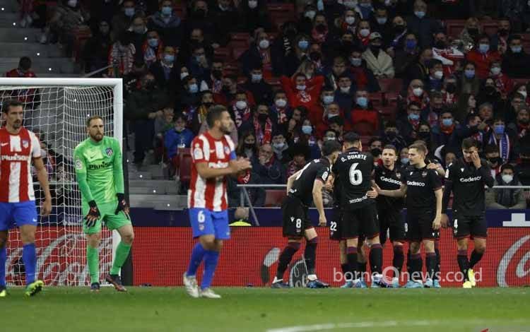 Atletico Madrid Telan Kekalahan 0-1 saat Melawan Levante