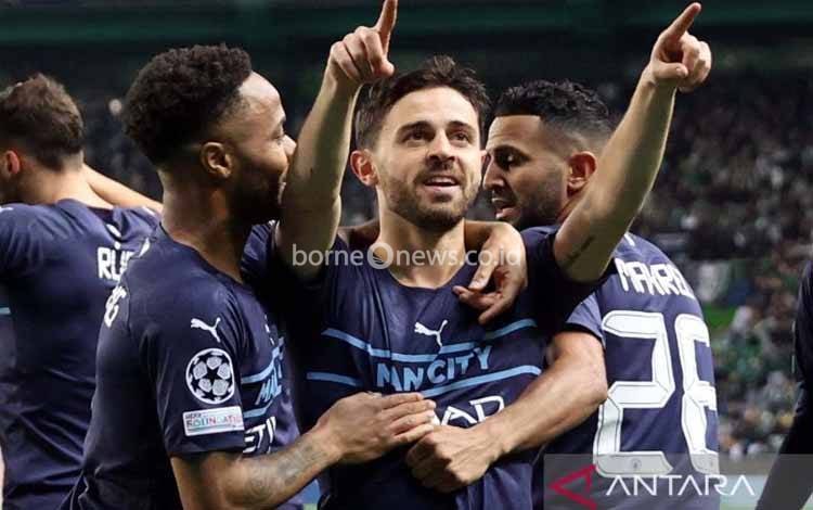 Gulung Sporting 5-0, Mahrez Puji Bernardo Silva dan Raheem Sterling