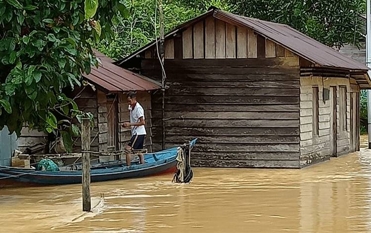 Puluhan Rumah di Desa Sei Antai Kebanjiran?