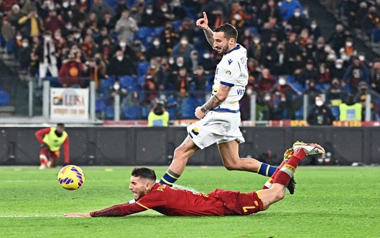 Roma Gagal Kembali ke Jalur Kemenangan Seusai Ditahan Imbang Verona