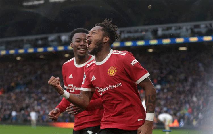 MU Menangkan Duel Sengit Lawan Leeds dengan 4-2