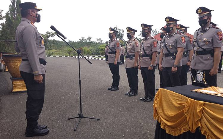 Polres Gunung Mas Gelar Upacara Serah Terima Jabatan