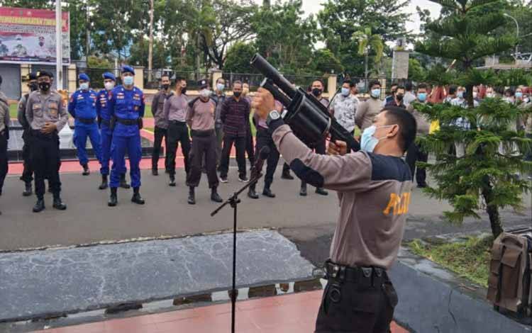 Polres Kapuas Gelar Latihan Dalmas Tingkatkan Kemampuan Anggota