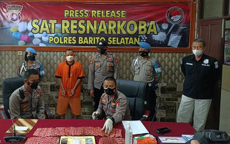 Seorang Residivis Kasus Narkoba di Barito Selatan Ditangkap Lagi