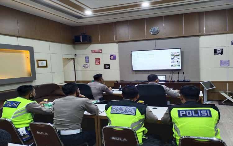 Polres Kapuas Ikuti Latihan Pra Ops Keselamatan Secara Virtual